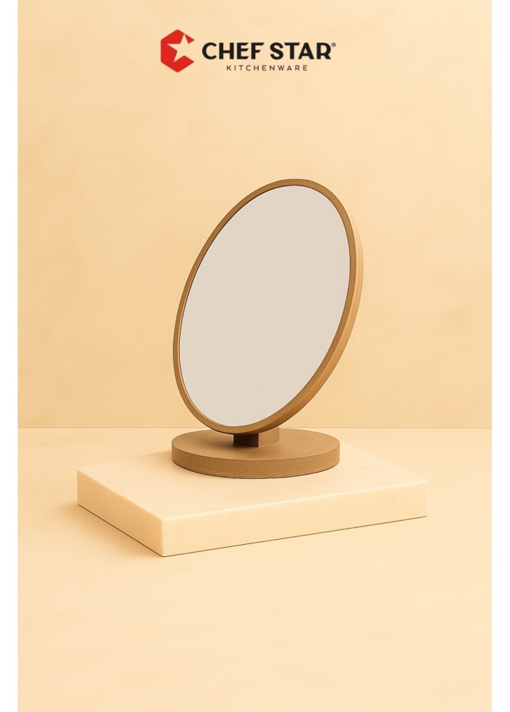 AHŞAP ÇERÇEVELİ OVAL AYNA